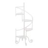 Summerfield Terrace Iron Spiral Staircase Plant Stand - White