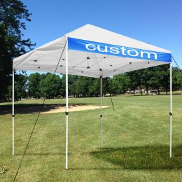 10X10ft EZ Pop Up Canopy Folding Gazebo/White