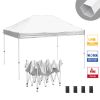 10X15ft EZ Pop Up Canopy Folding Gazebo/White