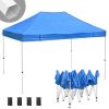 10X15ft EZ Pop Up Canopy Folding Gazebo/Navy