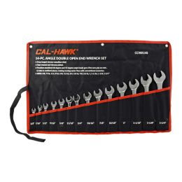 14 - pc. Angle Double Open End Wrench Set - Cal-Hawk CCWA14S