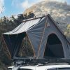 Trustmade Triangle Aluminium Black Hard Shell Grey Rooftop Tent with Roof Rack Scout Plus Series