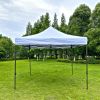 10x10 Ft Outdoor Easy Pop up Canopy Tent, Folding Portable Tent,White YK