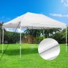 10X15ft EZ Pop Up Canopy Folding Gazebo/White