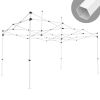 10X15ft EZ Pop Up Canopy Folding Gazebo/White