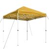 10X10ft EZ Pop Up Canopy Folding Gazebo/Mineral Yellow