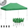 10X15ft EZ Pop Up Canopy Folding Gazebo/Green