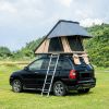 Trustmade Triangle Aluminium Black Hard Shell Beige Rooftop Tent Scout MAX Series , With Two Rainflies of Different Colors