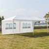 20''x10''(3 x 6m) Six Sides Two Doors Waterproof Tent with Spiral Tubes For Household, Wedding, Party, Parking Shed  XH