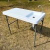 Outdoor Fish and Game Cutting Cleaning Table w/Sink and Faucet