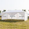 20''x10''(3 x 6m) Six Sides Two Doors Waterproof Tent with Spiral Tubes For Household, Wedding, Party, Parking Shed  XH