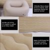 Free shipping Inflatable Bed Mattress Indoor Outdoor Camping Travel Car Back Seat Air Beds Cushion(Beige)