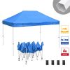 10X15ft EZ Pop Up Canopy Folding Gazebo/Navy