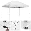 10X15ft EZ Pop Up Canopy Folding Gazebo/White