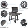 Free shipping ZOKOP Square Oven Charcoal Oven Plastic Wheel Gills YJ