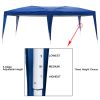 20''x10''(3 x 6m) Two Windows Practical Waterproof Folding Tent Blue XH