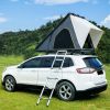 Trustmade Luxurious Triangle Aluminium Black Hard Shell Grey Rooftop Tent for Camping