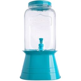 Blue 2 Gallon Mason Bev Disp