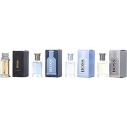 Hugo Variety By Hugo Boss 4 Piece Mens Variety With Boss The Scent Edt & Boss Bottled Tonic Edt & Boss Bottled Infinite Edp & Boss #6 And All Are 0.16