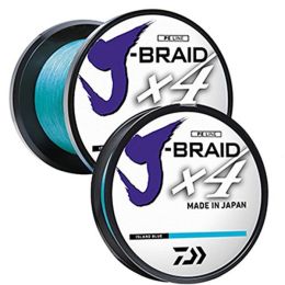 Daiwa J-Braid X4 300 Yard Spool 20LB Test - Island Blue