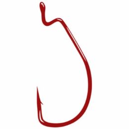 Gamakatsu Offset Shank Worm Ewg Red Hook Size 4/0 25 Pack