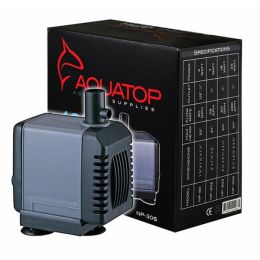 Aquatop NP-305 Aquarium Submersible Water Pump Black, Grey