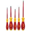 Wiha SoftFinish Slotted/Phillips/Square Insulated Screwdriver Set (5 Piece Set)