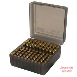 MTM Ammo Box 100 Round Flip-Top 223 204 Ruger 6x47 Clear Smoke