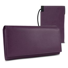 Halo Women's Hack-Proof Power Wallet 3000 w/ RFID Protection (Purple)