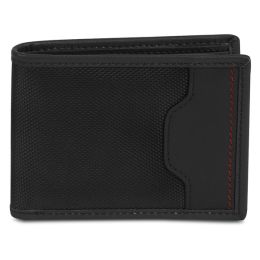 Travelon Safe ID Hack-Proof Accent Billfold Wallet With RFID Protection, Black