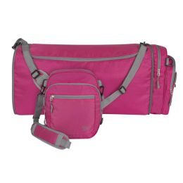 Travelon Convertible 2-in-1 Crossbody Duffel, Berry