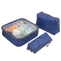 Travelon 3-Piece Toiletry Packing Set Diamond Sparkle