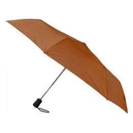 Lewis N. Clark Travel Umbrella: Windproof & Water Repellent Rust