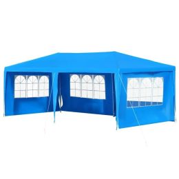 Outdoor Activities Wedding Large 10' x 20' Gazebo Canopy Party Tent (type: Canopies & Gazebos, Color: Blue)