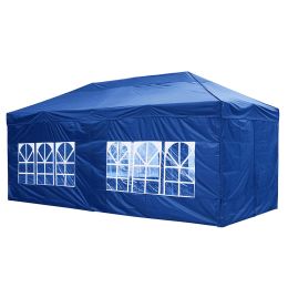 10X20ft EZ Pop Up Canopy Folding Gazebo/Navy (Warehouse: LA01)