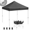 10X10ft EZ Pop Up Canopy Folding Gazebo/Black