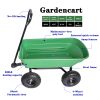 folding wagon  Poly Garden Dump Cart with Steel Frame and 10-in. Pneumatic Tires;  300-Pound Capacity