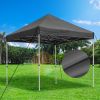 10X10ft EZ Pop Up Canopy Folding Gazebo/Black