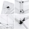 10X20ft EZ Pop Up Canopy Folding Gazebo/White