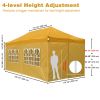 10X20ft EZ Pop Up Canopy Folding Gazebo/Yellow