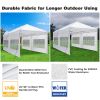 10X20ft EZ Pop Up Canopy Folding Gazebo/White