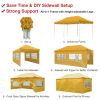 10X20ft EZ Pop Up Canopy Folding Gazebo/Yellow