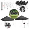 10X10ft EZ Pop Up Canopy Folding Gazebo/Black