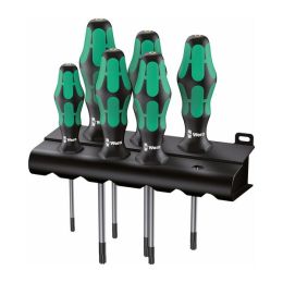 Wera TORX Screwdriver Set with Rack (6-Piece Set) (Color: Black)